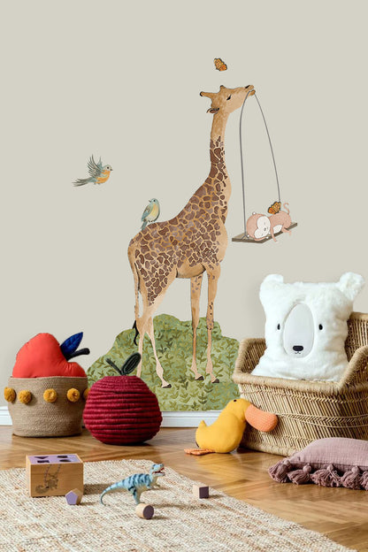 Giraffe wall decal, wall decor, interior design, kids room decor, children room decor, wall decal nepal